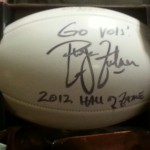 A Phillip Fulmer signed football is among several items up for bid from the former Vol coach.