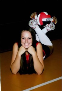 Volleyball was one of three sports Abbie lettered in each of her four years at Maryville. 