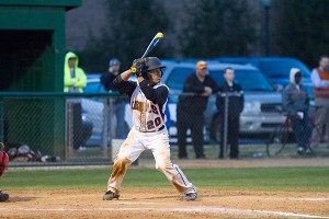 Junior Dylan Shinsky was 3-for-4 at the plate for the Rebels.