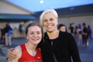 Lady Rebel senior Dee Fritz, pictured with mom, Carrie Ann Stephens, replaced a heartbreaking miss in the long jump by helping a pair of relay teams reach state.