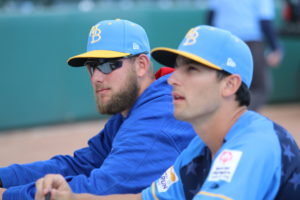 Clifton, left, will start next season with the Tennessee Smokies after a breakout season with Carolina this summer.